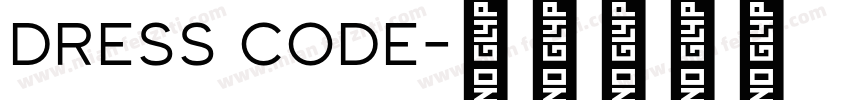 dress code字体转换